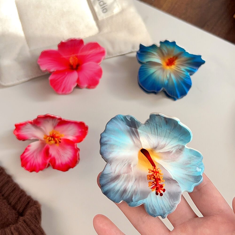 Romantic Series Cute Flower Pvc Women's Hair Claws Picture5