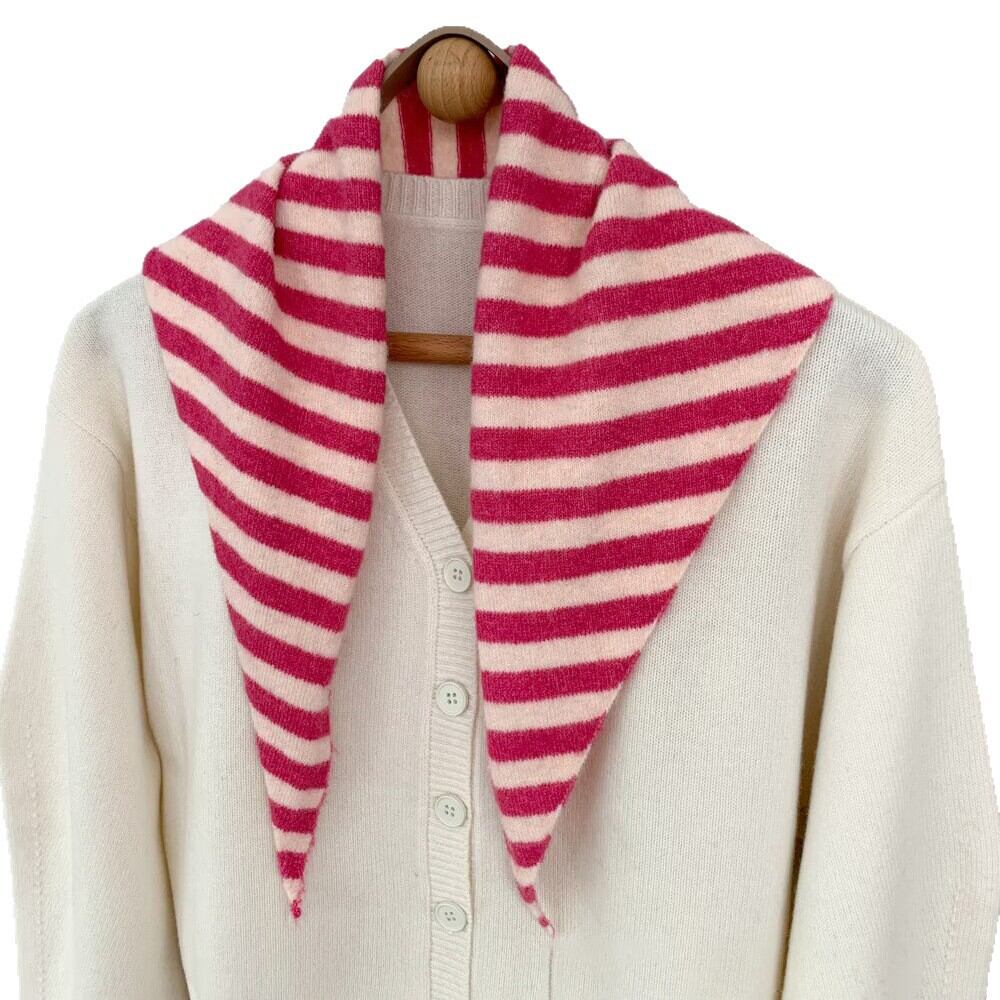 Simple Series Casual Stripe Wool Women's Winter Scarves Picture3