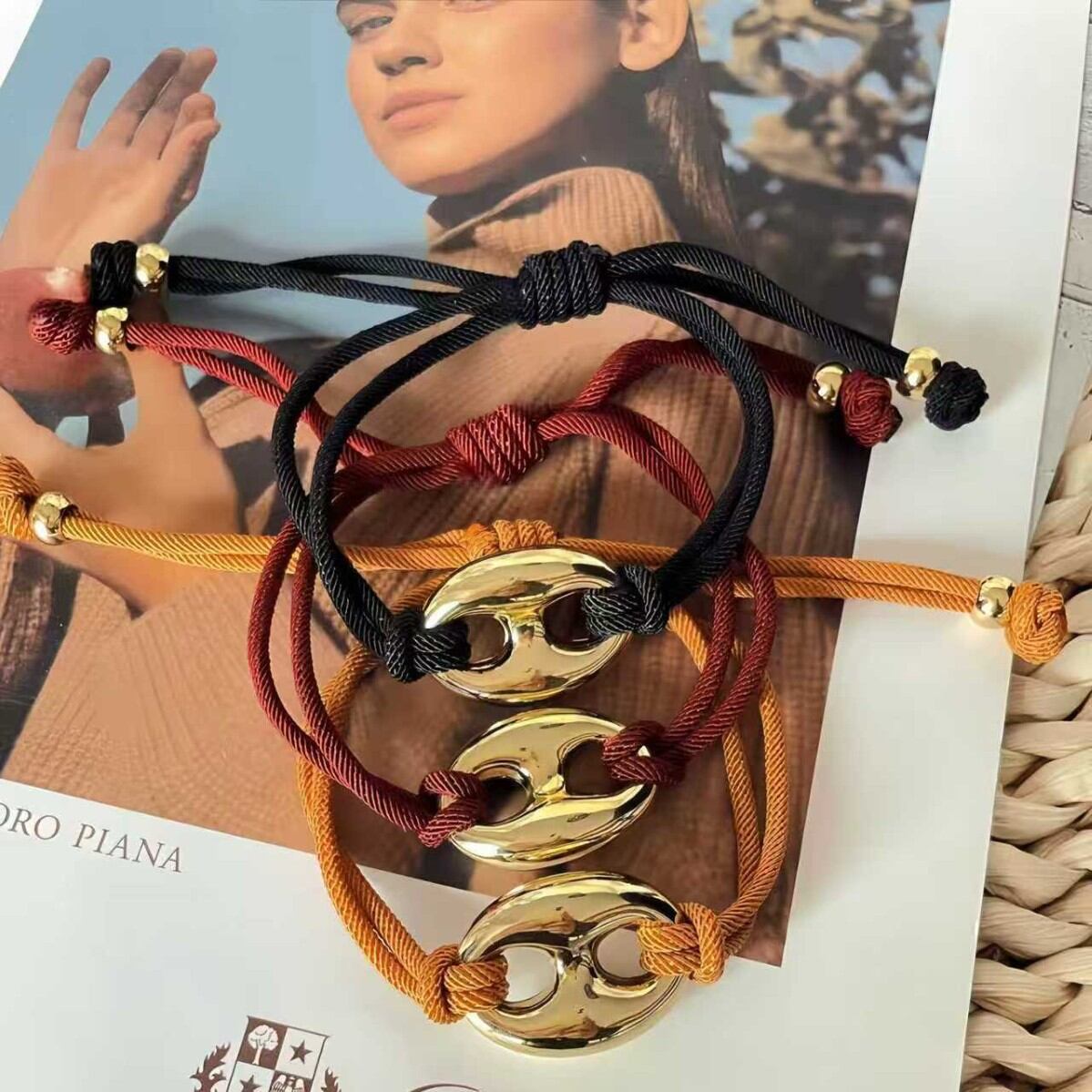 Chic Irregular Shape CCB Women's Braided Bracelets 2
