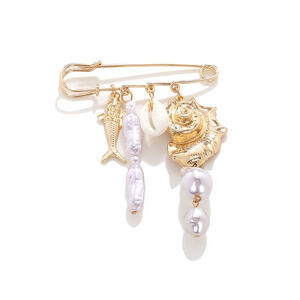 Conch Shape Alloy Brooch h5 Picture3
