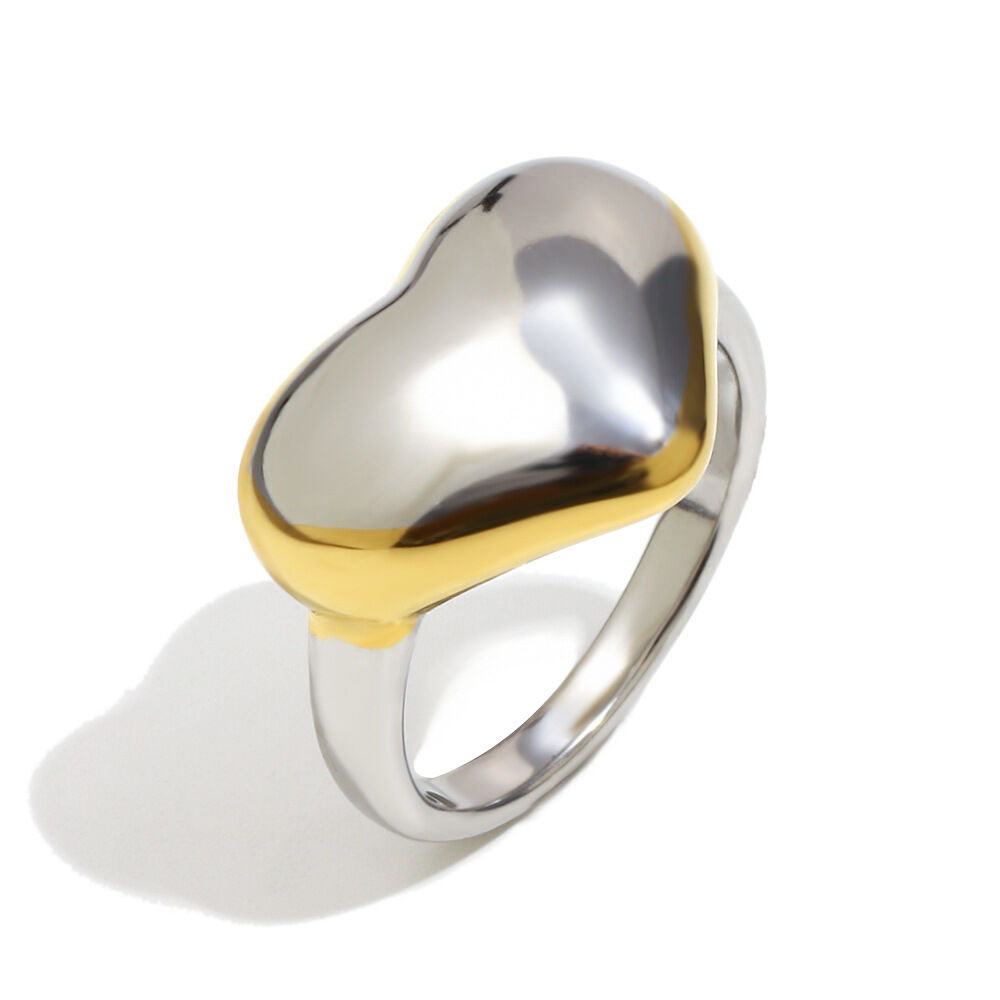 Flat Heart Ring - Two Colors/Number 7 Picture2