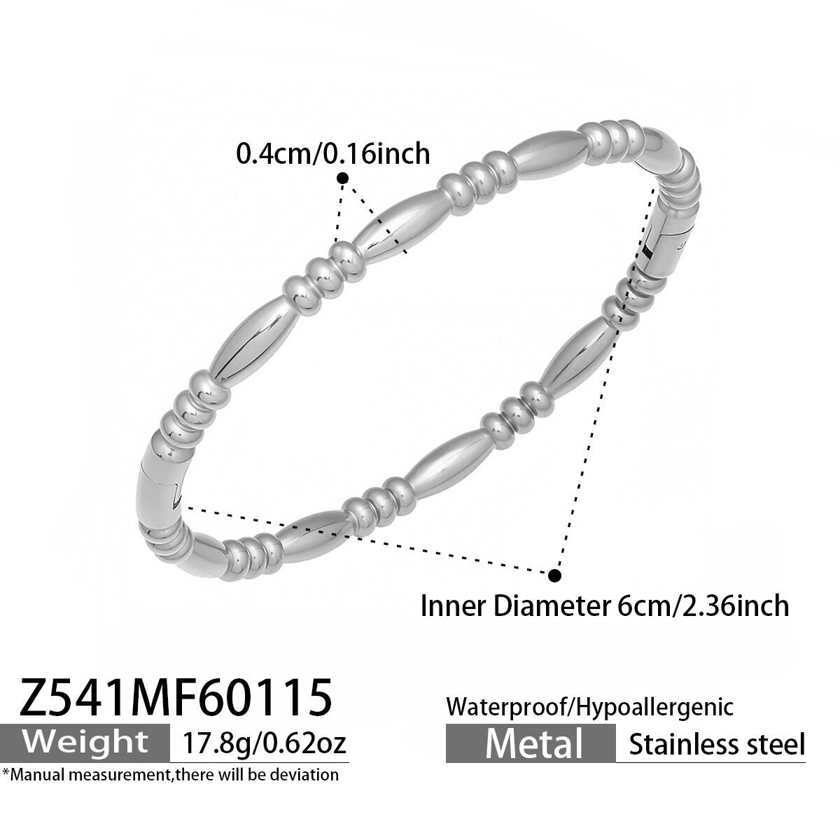 Z541 - Steel-Colored Bracelet Picture7