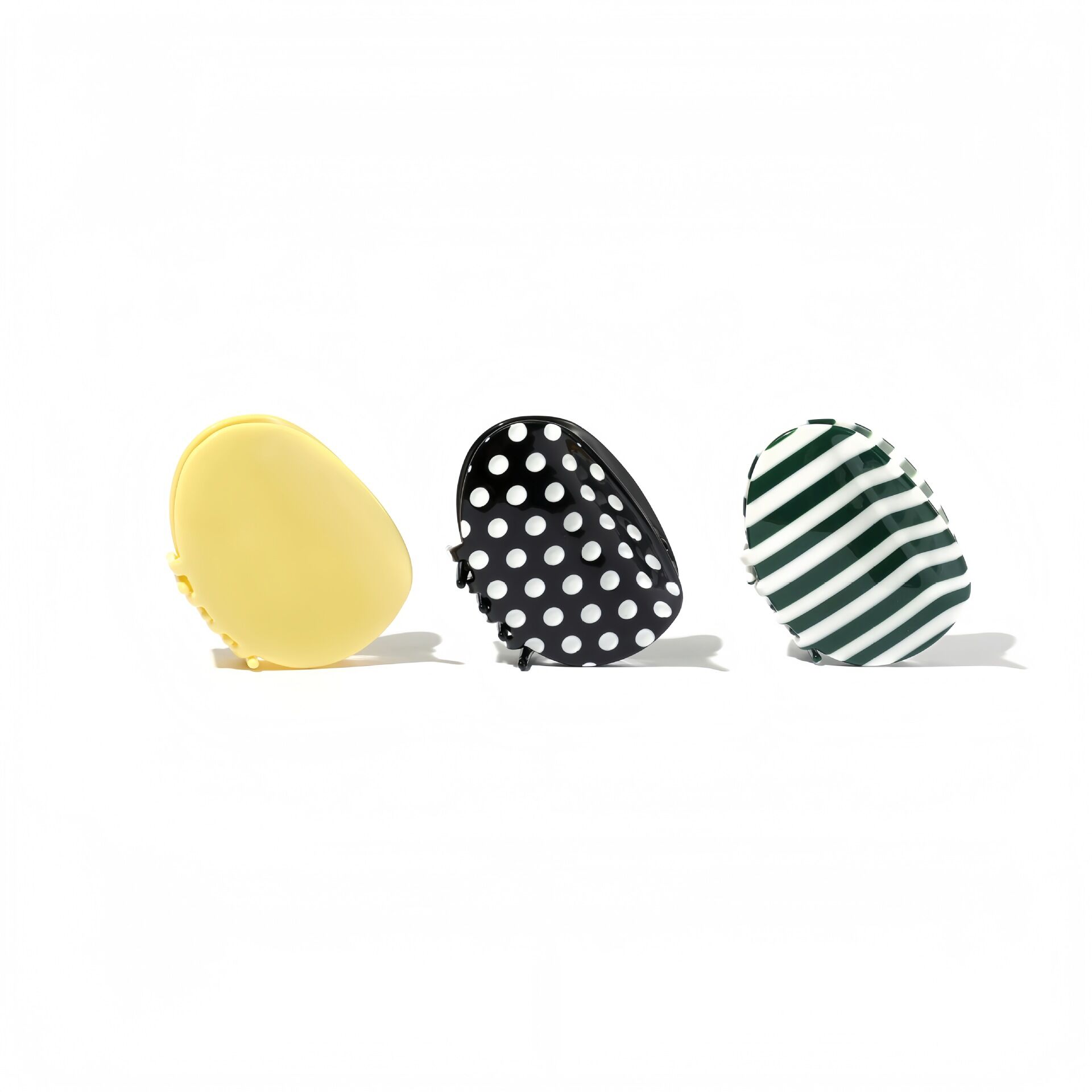 Sleek Stripe Polka Dots Acetate Women's Hair Claws h5 Picture3