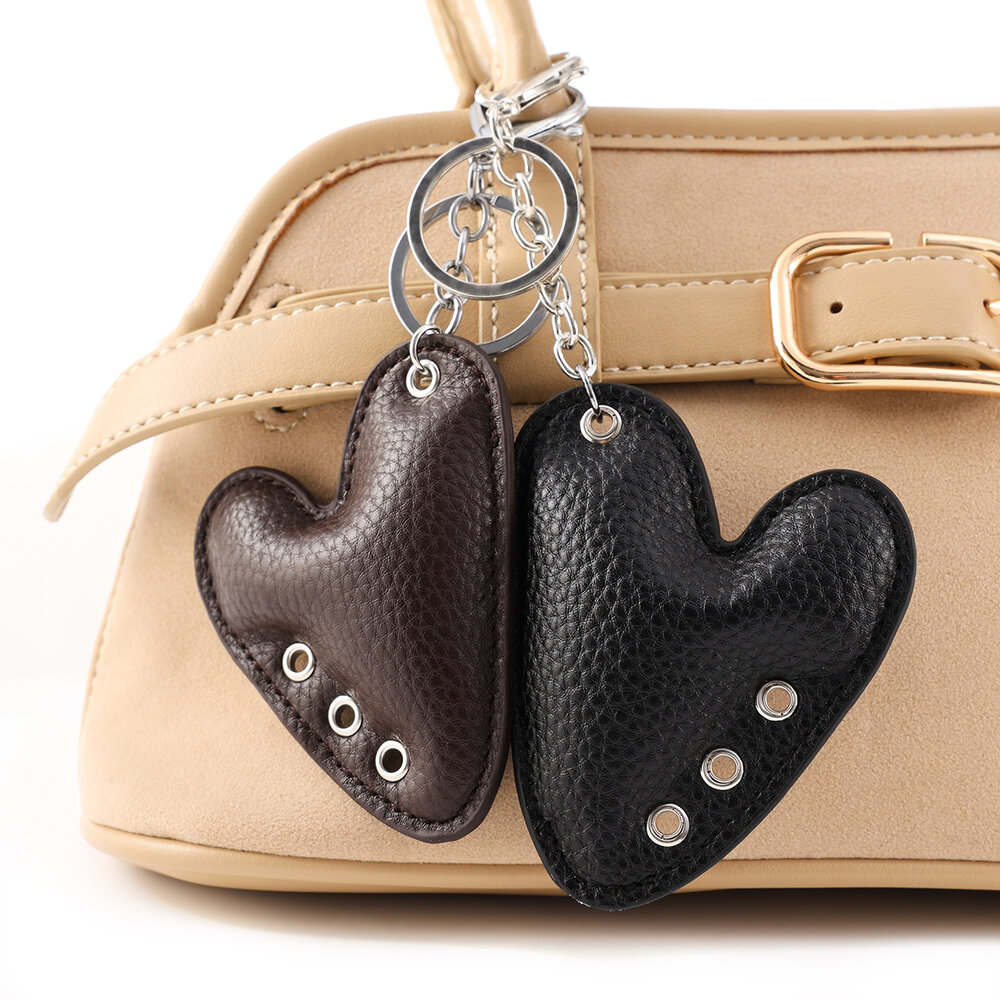Stylish Classic Heart PU Women's Bag Charms h5Picture3