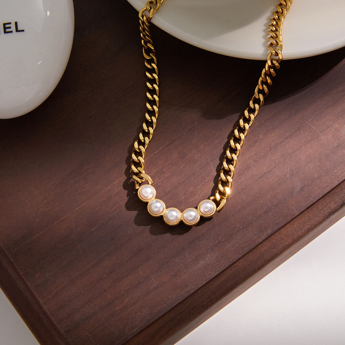 Daily Bold Chain Stainless Steel Waterproof&Anti-tarnish Gold Color Women's Chain Necklaces 2