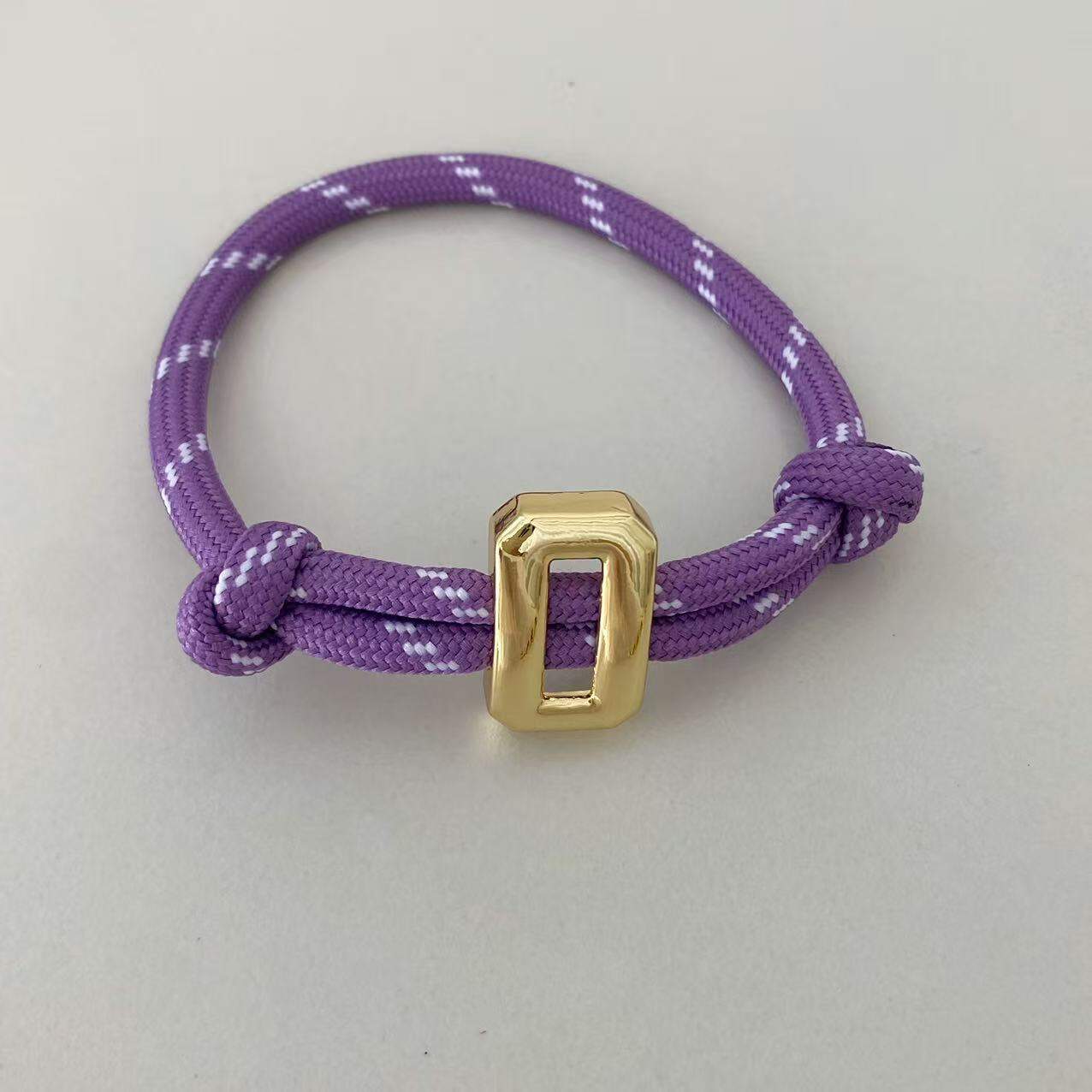 Modische, geflochtene Armbänder aus Messing mit Zahlenmotiven für Damen h5 