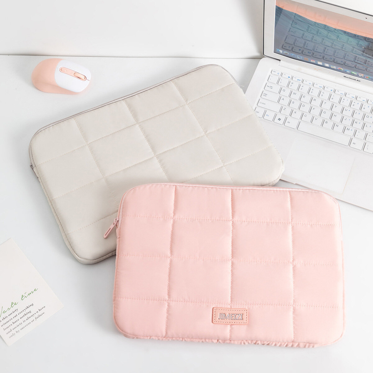 Simple Solid Color Laptop Bag Picture3
