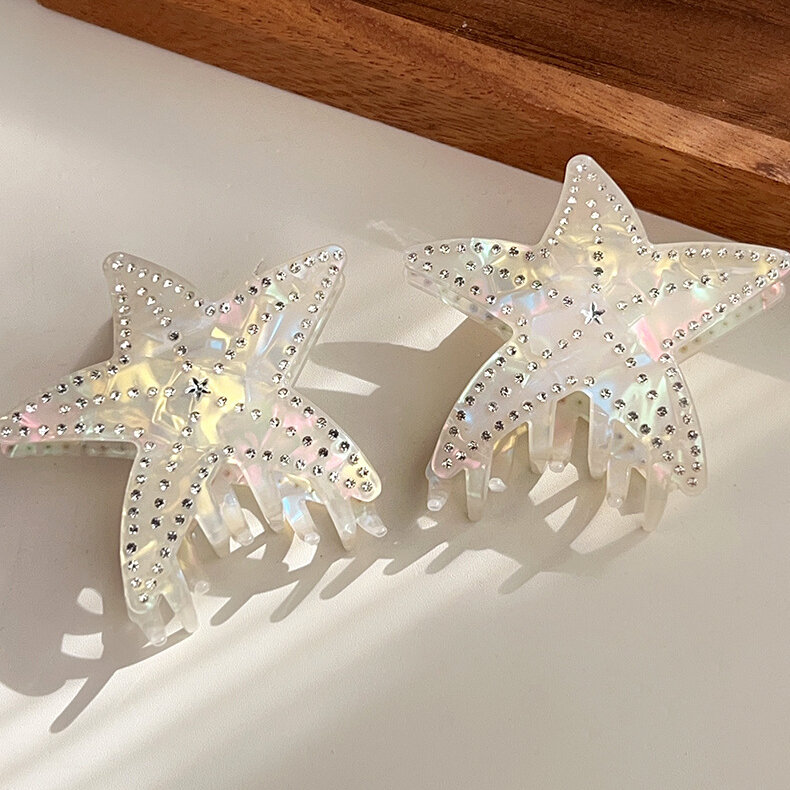 Luxurious Series Elegant Star Pvc Women's Hair Claws 2