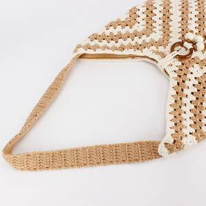 Stylish Mixed Color Woven Cotton Women's Beach Bags h5 Picture2