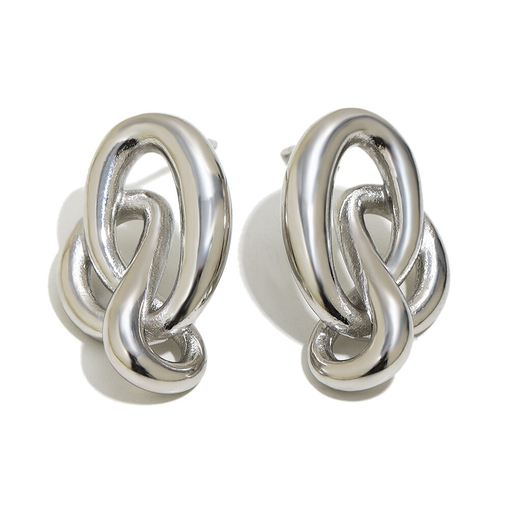 Cast Line Earrings - Steel Color Picture2