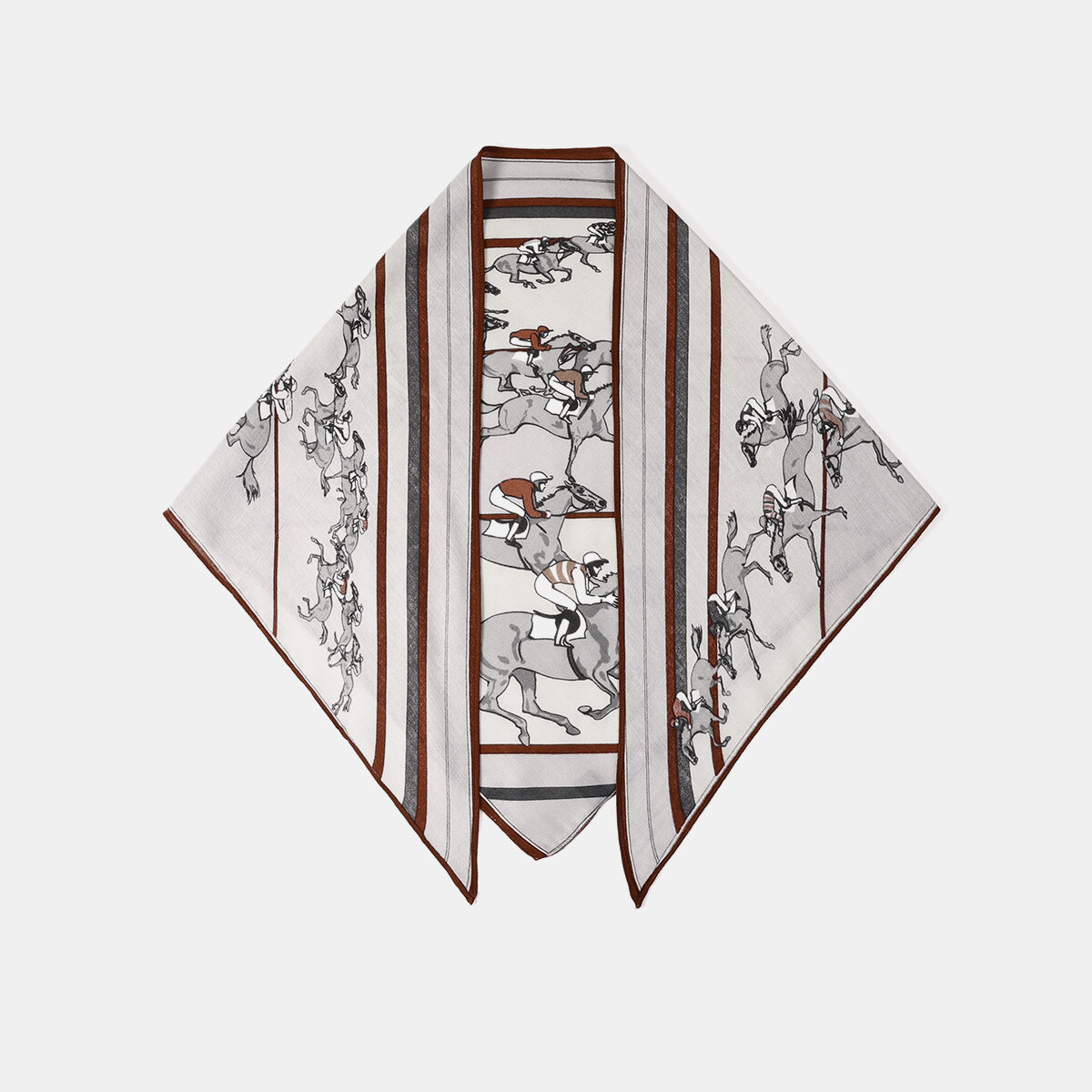 Retro Horse Pattern Polyester Bandana