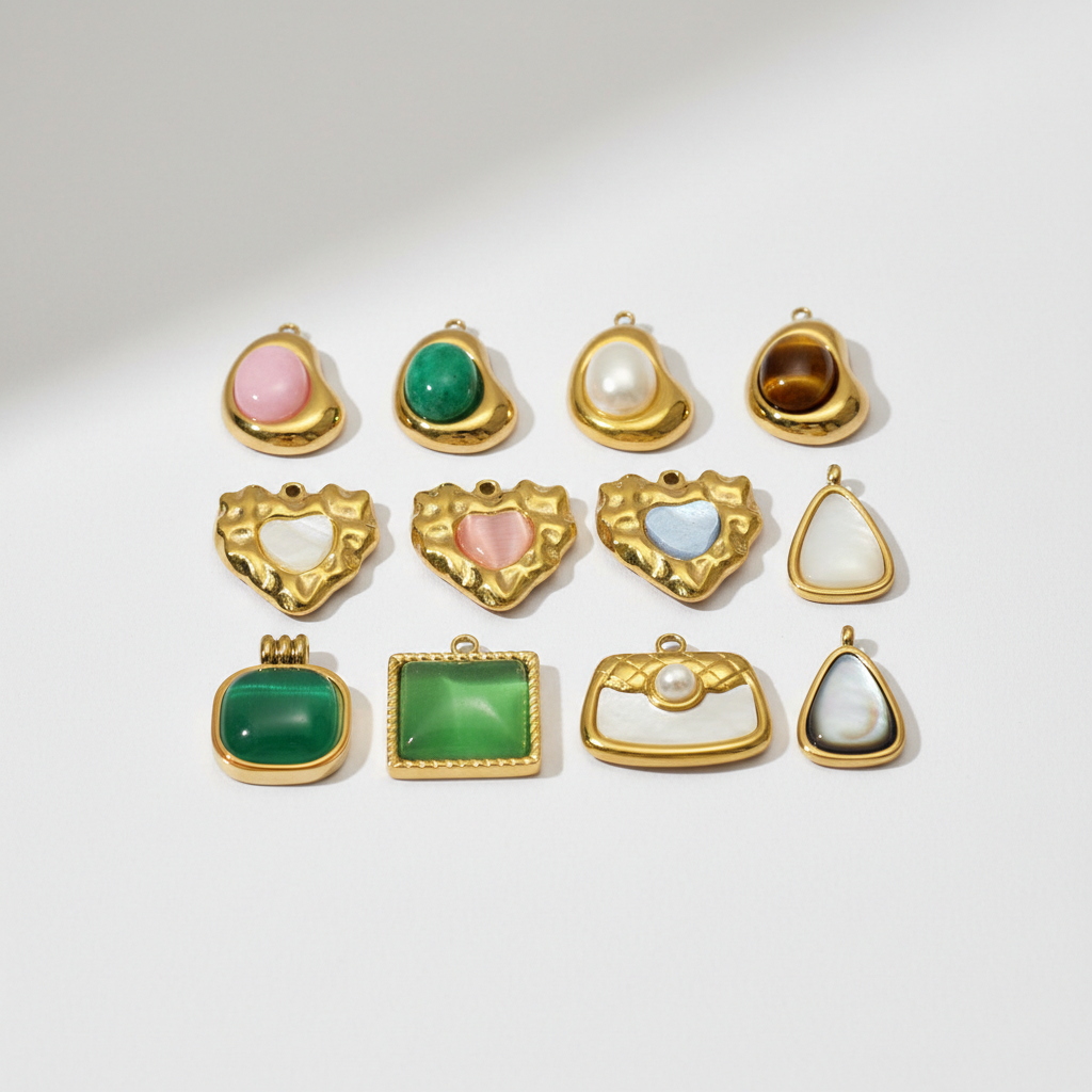 1 Piece Retro Droplet Natural Stones Women's Pendants
