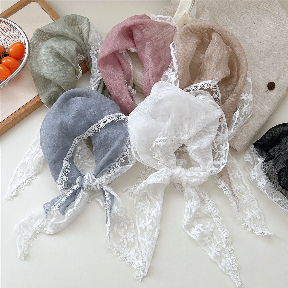 Chic Lace Patchwork Polyester Women's Summer Scarves