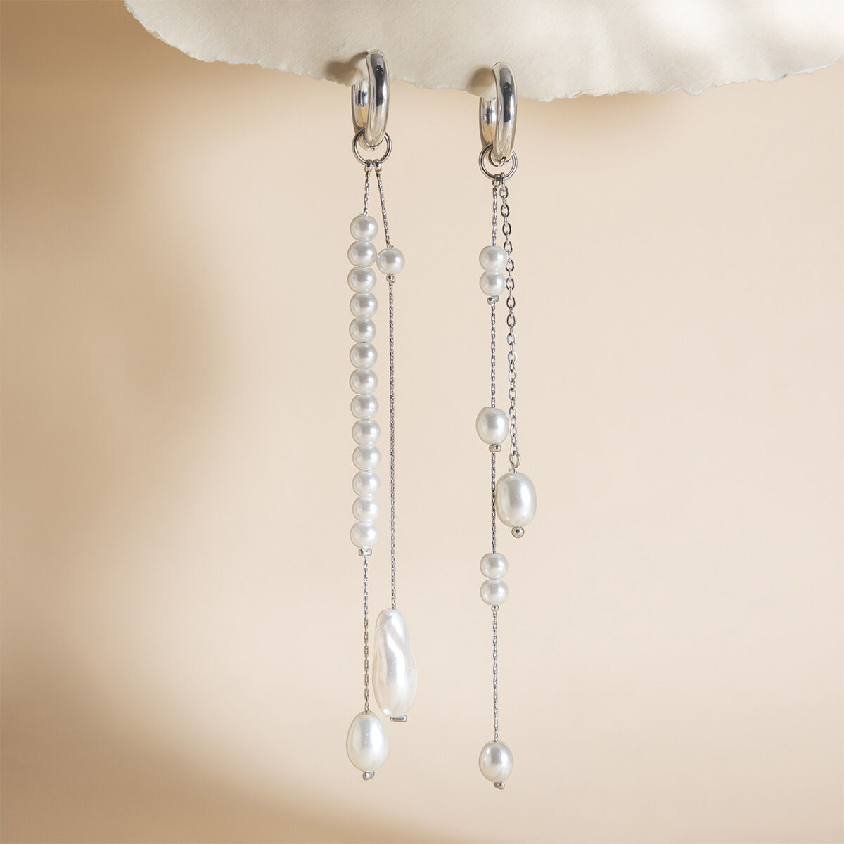 Classic Silky Beads Stainless Steel Waterproof&Anti-tarnish Women's Beads Earrings Picture3