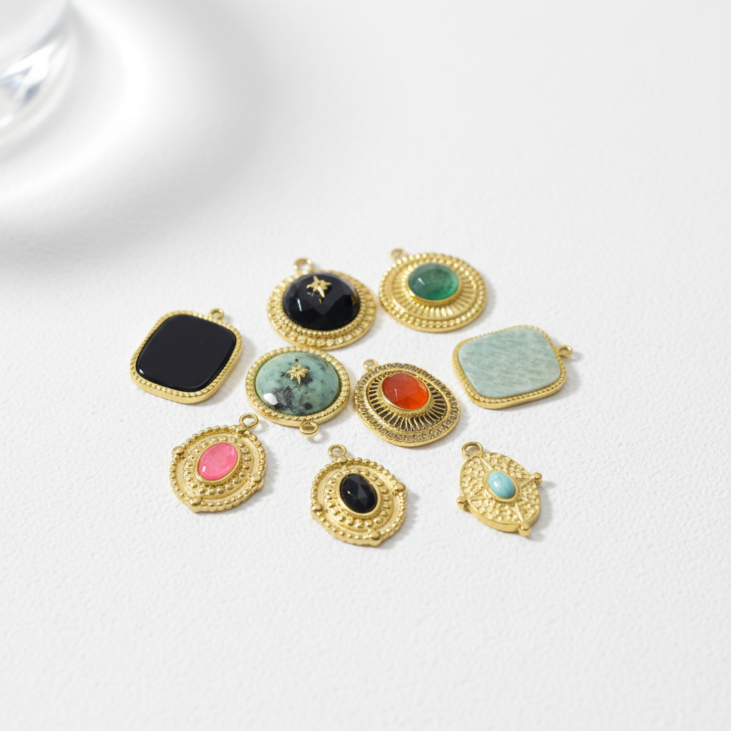 1 Piece Vintage Natural Stones Women's Pendants