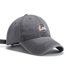 Cute Dog Embroidered Women's Baseball Cap h5 Picture2