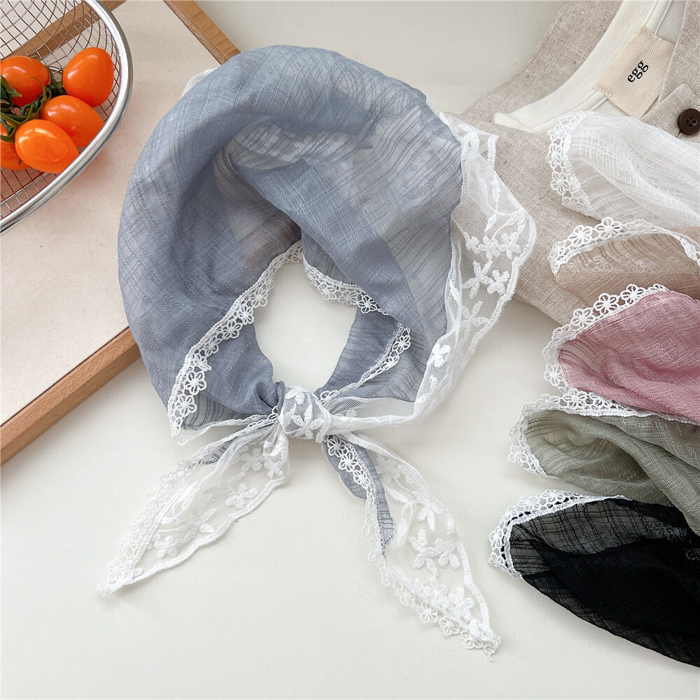 Chic Lace Patchwork Polyester Women's Summer Scarves 2