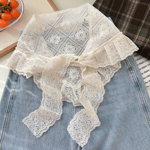 Romantic Lace Hollowed-Out Cotton Women's Summer Scarves h5