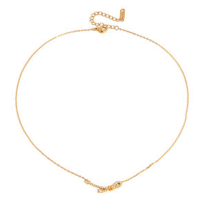 Sophisticated Bow Knot Stainless Steel Gold Color Waterproof&Anti-tarnish Women's Pendant Necklaces h5