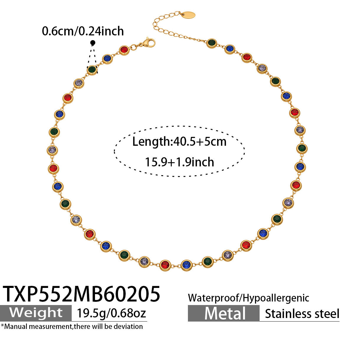 TXP552 - Collana in oro con diamanti e zirconi 