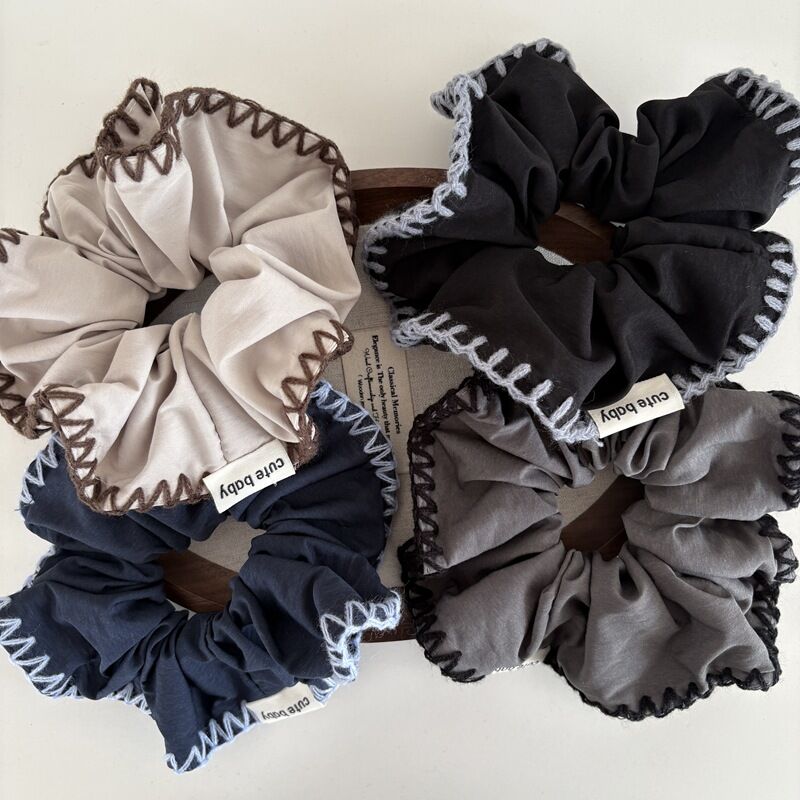 Klasik Seri Retro Patchwork Kumaş Kadın Saç Tokaları
