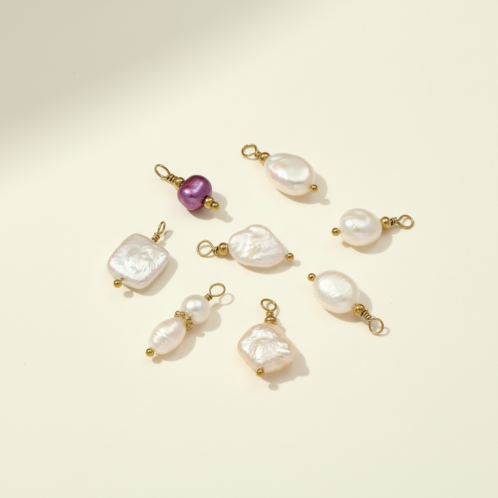 1 Piece Gorgeous Irregular Shape Fresh Water Pearl Women's Pendants h5Picture3