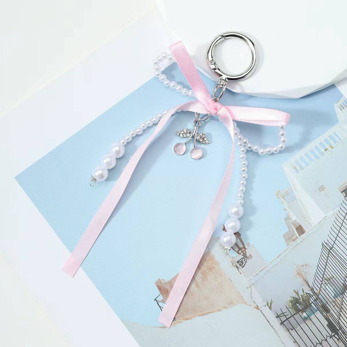 1 Piece Romantic Series Sweet Bow Knot  Women's Bag Charms 2