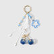1 Blue Cherry Keychain