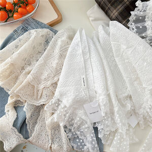 Romantic Lace Hollowed-Out Cotton Women's Summer Scarves h5 Picture4