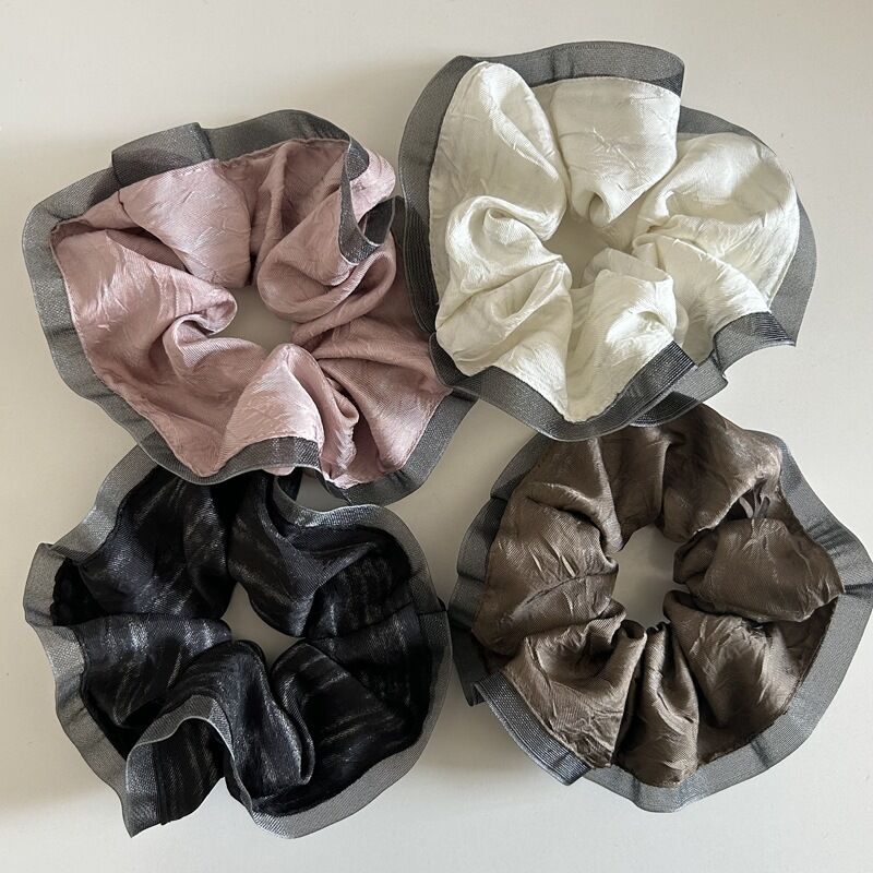 Coleteros para mujer de tela de color sólido retro de serie simple 2