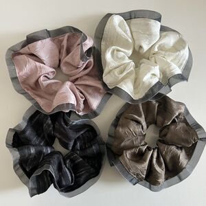 Simple Series Retro Solid Color Fabric Women's Scrunchies h5 Picture2
