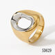 Zweifarbiger Ring aus Gold und Silber SD629/Nummer 8 Bild11