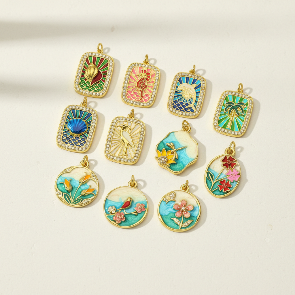 1 Piece DIY Animal Stainless Steel Waterproof Gold Color Women's Pendants h5 Picture3