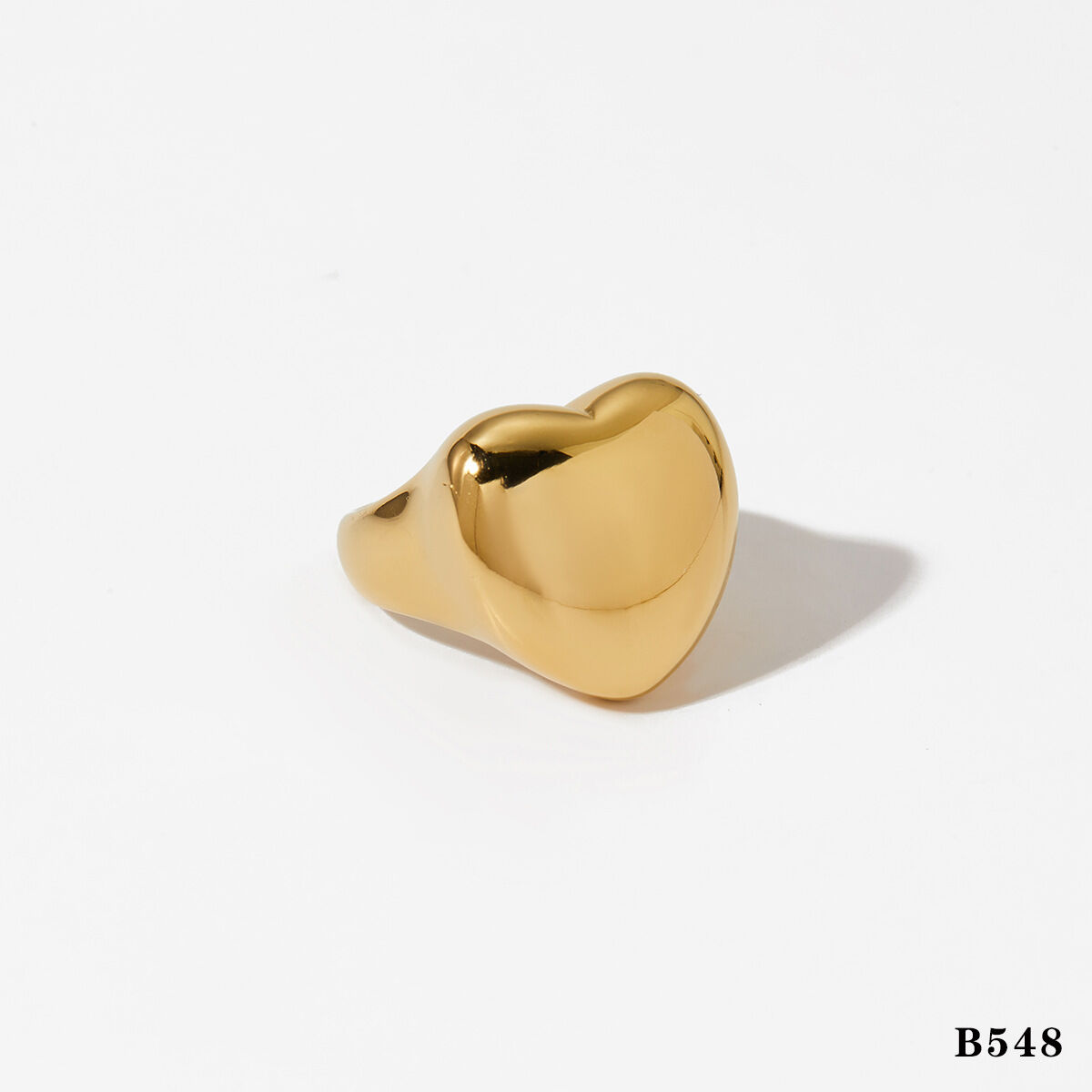 Gouden hartring B548/Nummer 8 Afbeelding3