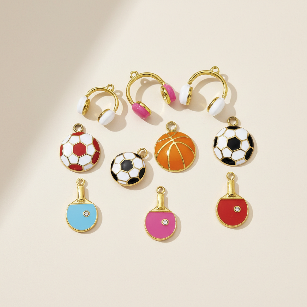 1 Piece Sports Series Stainless Steel Waterproof Women's Pendants 2