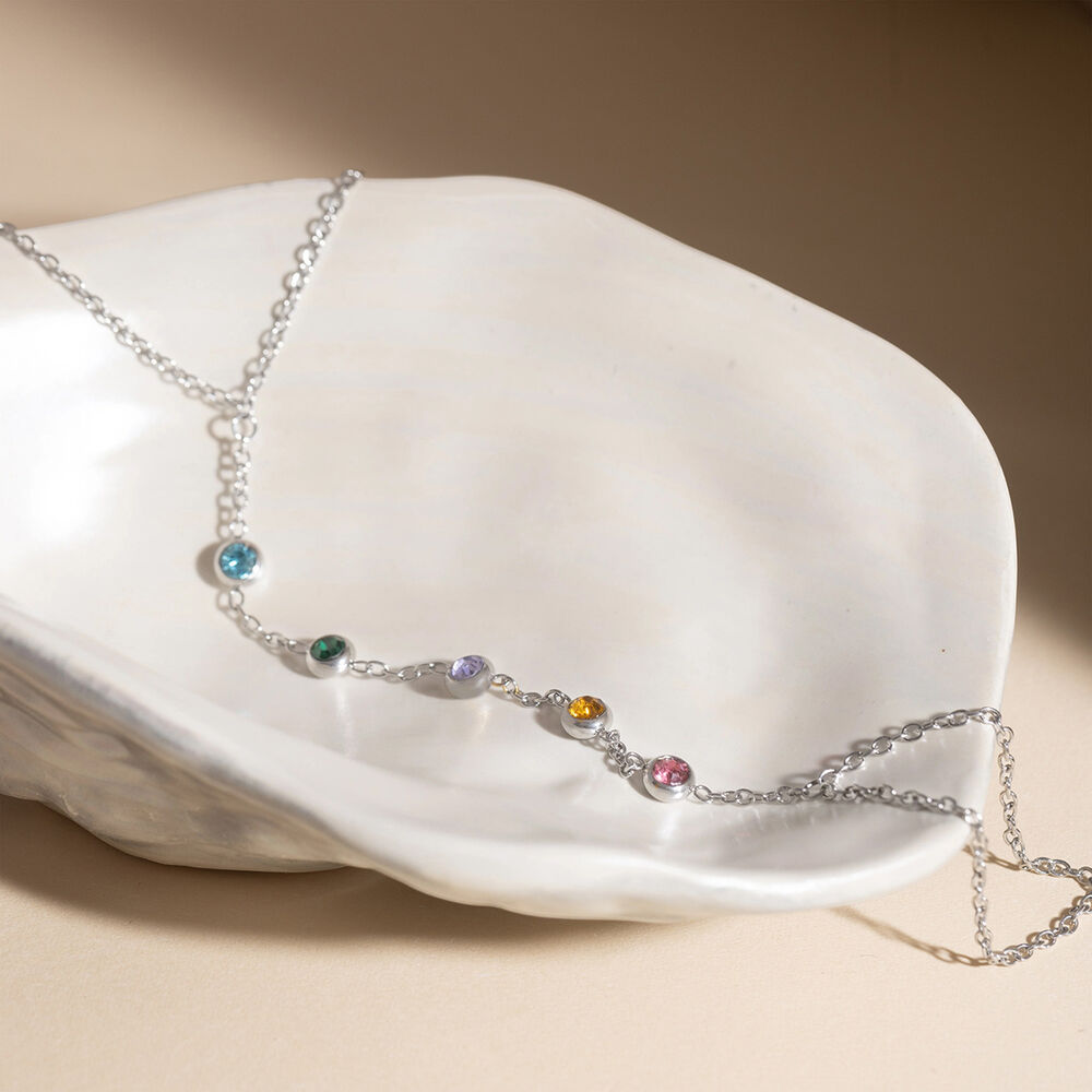 Daily Round Zircon Lightweight Stainless Steel Waterproof&Anti-tarnish Women's Hand Chain h5Picture4