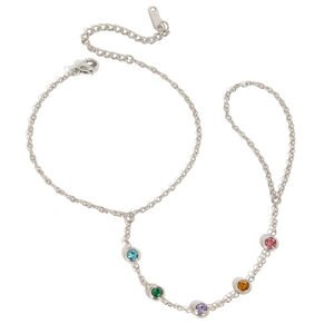 Daily Round Zircon Lightweight Stainless Steel Waterproof&Anti-tarnish Women's Hand Chain h5