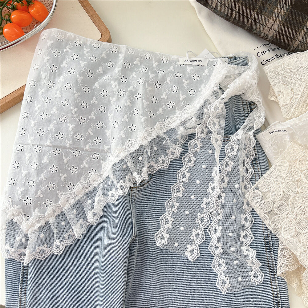 Romantic Lace Hollowed-Out Cotton Women's Summer Scarves h5Picture2