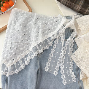 Romantic Lace Hollowed-Out Cotton Women's Summer Scarves h5 Picture2
