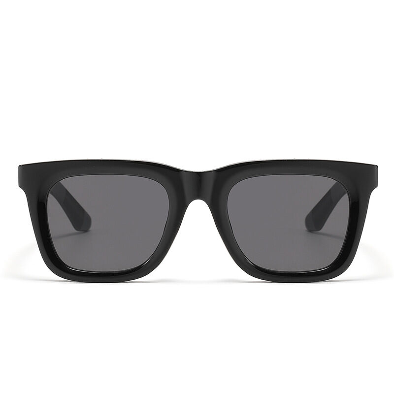 Übergroße, einfarbige und farbverlaufende Sonnenbrille für Damen im Urlaubsstil h5Bild2