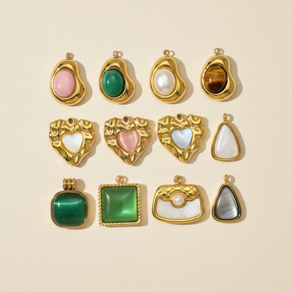 1 Piece Retro Droplet Natural Stones Women's Pendants h5 Picture3