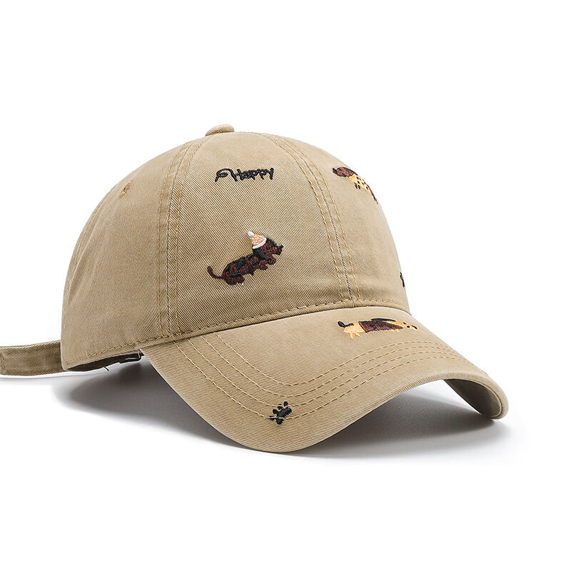 Cappellino da baseball da donna con ricamo a forma di simpatico cane h5Immagine3