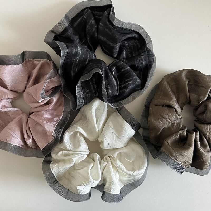 Coleteros para mujer de tela de color sólido retro de serie simple