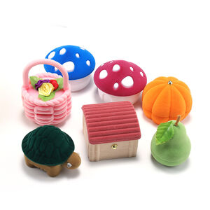 Cute Cartoon Velvet Jewelry Packaging Box h5 Picture5
