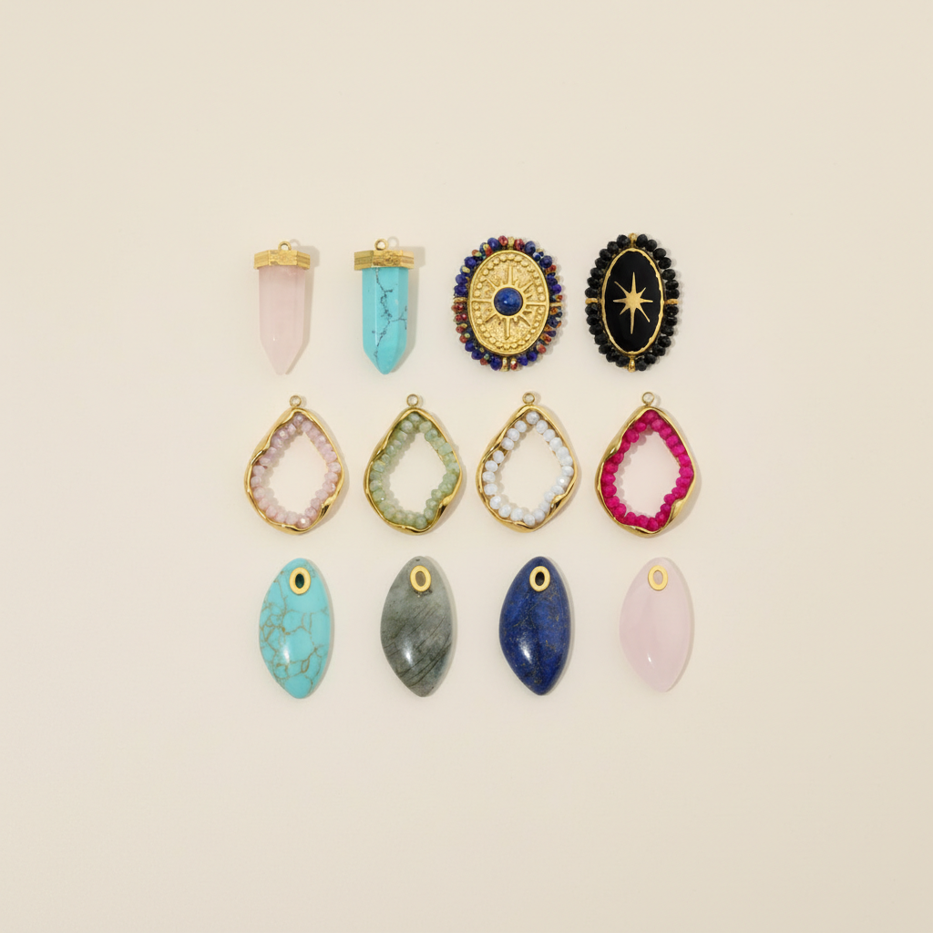 1 Piece Irregular Shape Natural Stones Women's Pendants 2