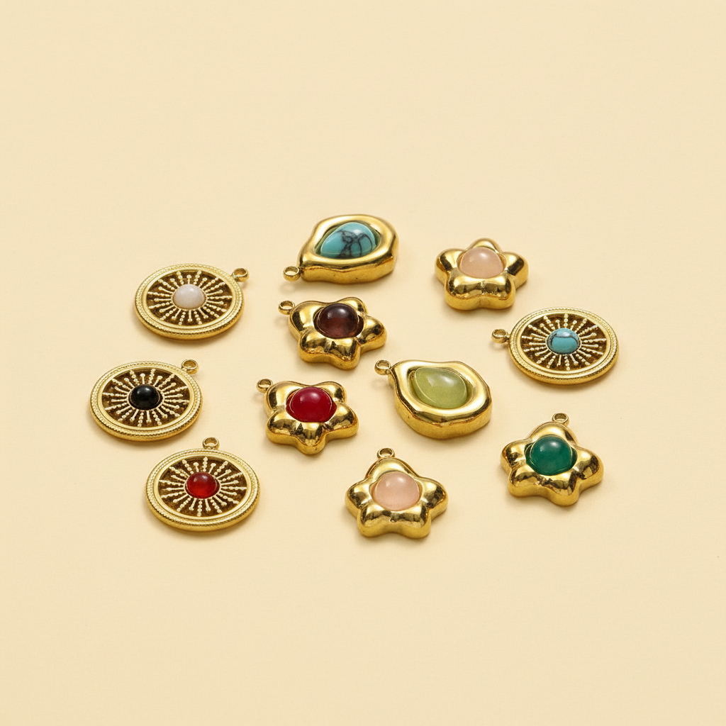 1 Piece Simple Droplet Natural Stones Women's Pendants
