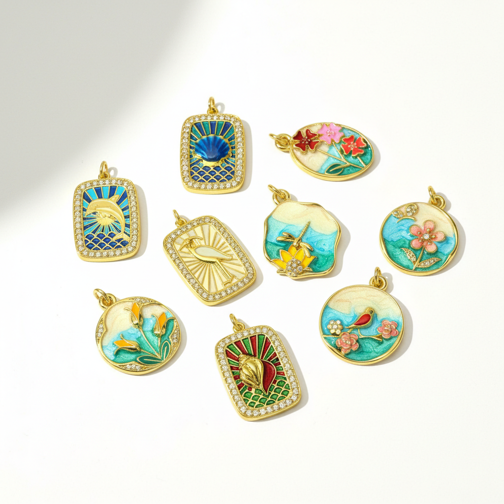 1 Piece DIY Animal Stainless Steel Waterproof Gold Color Women's Pendants