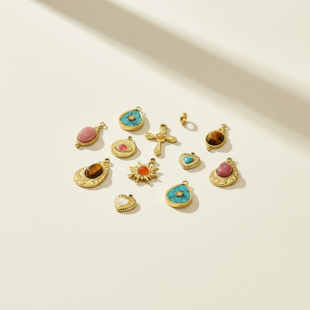 1 Piece Classic Droplet Natural Stones Women's Pendants 2
