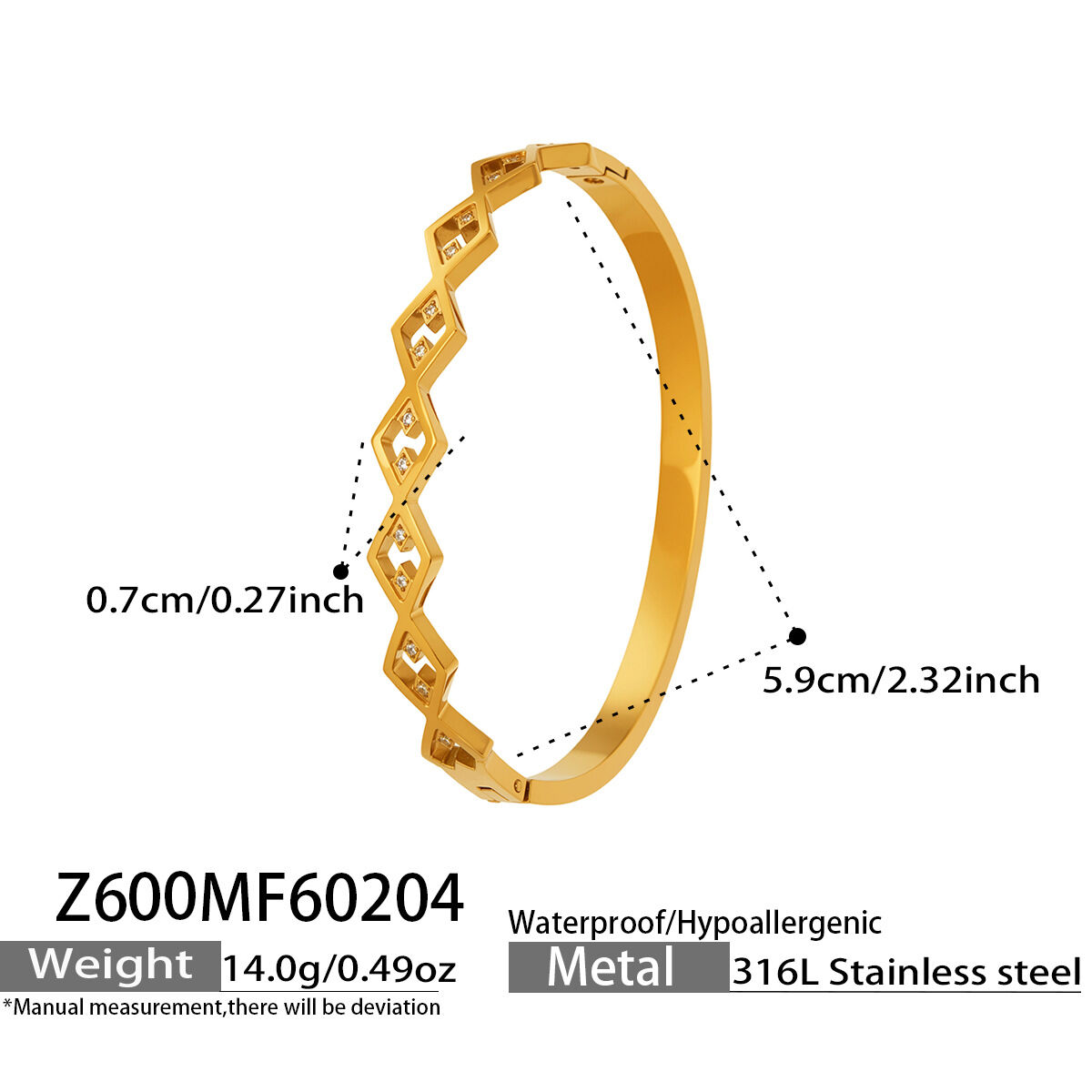Z600 - Gold Bracelet Picture4