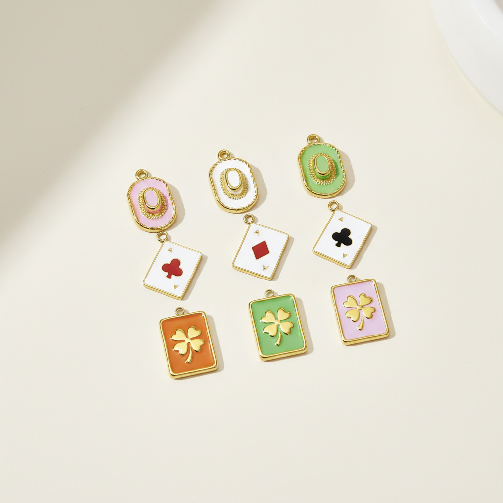1 Piece Daily Poker Stainless Steel Waterproof Women's Pendants 2